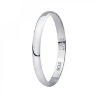 Обручальное кольцо 121000-Б-Ю14229 из белого золота, гладкое