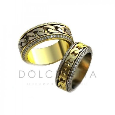 Обручальные кольца ok2-008 | ok2-008-D12060 - Ювелирный салон Dolce Vita