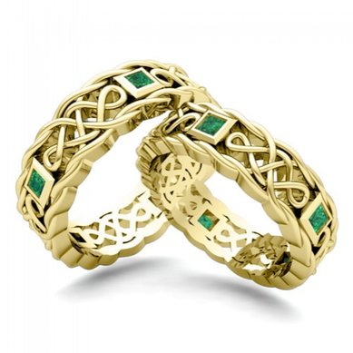 Обручальное кольцо YA-732-З12152 - Ювелирная студия в Санкт-Петербурге Золотой Дом