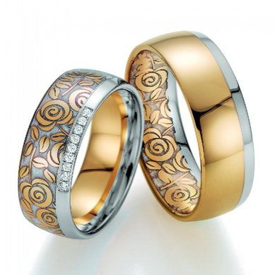 Обручальное кольцо FT-075-З12158 - Ювелирная студия в Санкт-Петербурге Золотой Дом