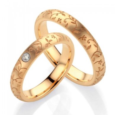 Обручальное кольцо FT-040-З12159 - Ювелирная студия в Санкт-Петербурге Золотой Дом