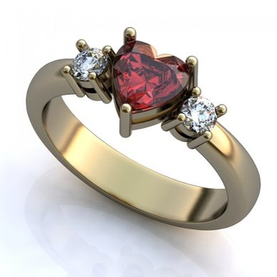 Помолвочное кольцо YA-860-З12166 - Ювелирная студия в Санкт-Петербурге Золотой Дом