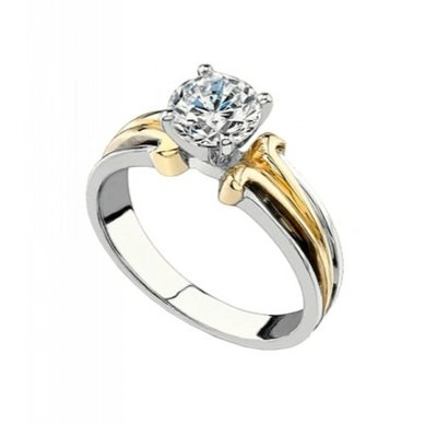 Помолвочное кольцо DVI-3-З12171 - Ювелирная студия в Санкт-Петербурге Золотой Дом