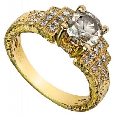 Помолвочное кольцо GK-05-З12182 - Ювелирная студия в Санкт-Петербурге Золотой Дом