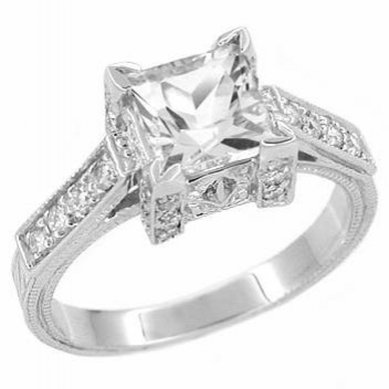 Помолвочное кольцо YJ-1422-З12183 - Ювелирная студия в Санкт-Петербурге Золотой Дом