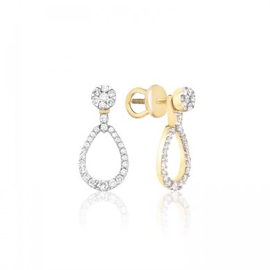 Серьги E 10262-C13651 - Ювелирный салон Choron