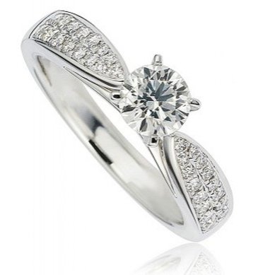 Помолвочное кольцо 063-C13987 - Ювелирный салон Carat Plus