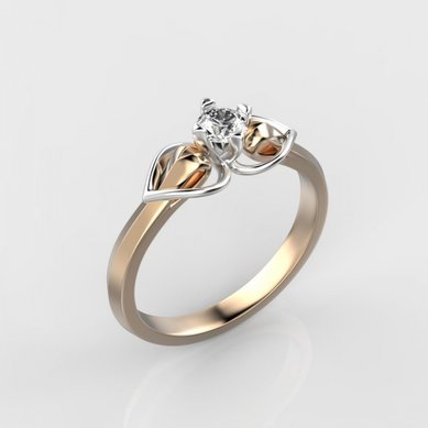 Обручальное кольцо 125-C14132 - Ювелирный салон Carat Plus