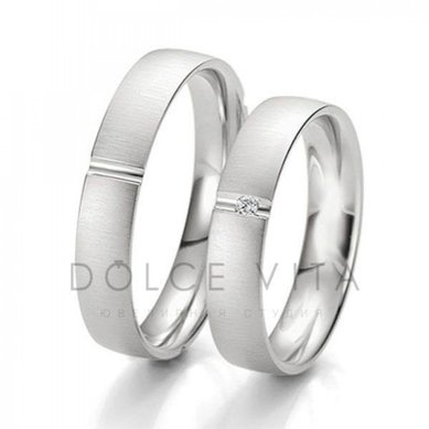 Обручальное кольцо ок1-041-D14138 - Ювелирный салон Dolce Vita
