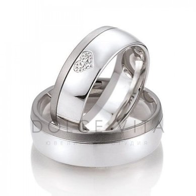 Обручальное кольцо ok1-90-D14140 - Ювелирный салон Dolce Vita