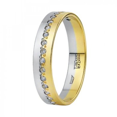 Обручальное кольцо 10-543-Ж-Ю14179 - Ювелирный салон Юверос