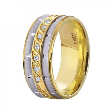 Обручальное кольцо 10-734-Ю14216 - Ювелирный салон Юверос