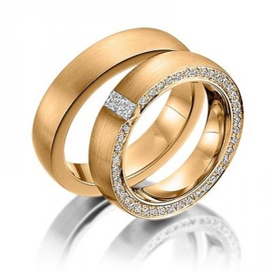 Обручальные кольца A311/1 | A311/2-C14288 - Ювелирный салон Carat Plus