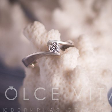 Обручальное кольцо D14708 - Ювелирный салон Dolce Vita