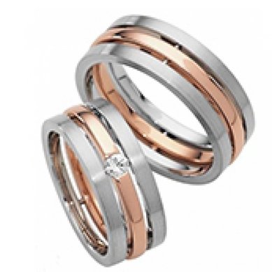 Обручальные кольца 084/1 | 084/2-C2628 - Ювелирный салон Carat Plus