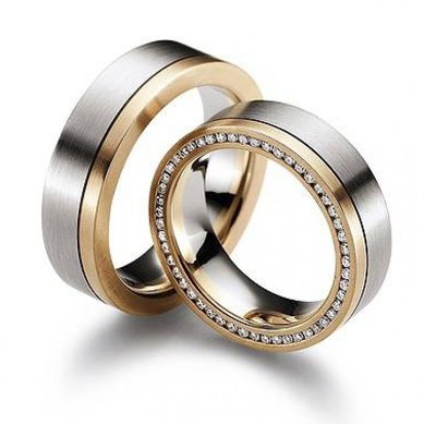 Обручальные кольца 183/1 | 183/2-C4645 - Ювелирный салон Carat Plus