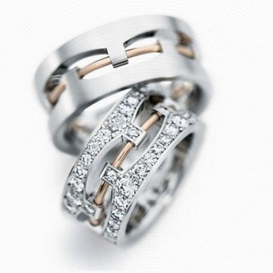 Обручальные кольца ок1-166 | ок1-166-D4740 - Ювелирный салон Dolce Vita