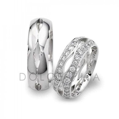 Обручальные кольца ок1-171 | ок1-171-D4741 - Ювелирный салон Dolce Vita