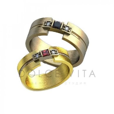 Обручальные кольца ок2-147 | ок2-147-D4754 - Ювелирный салон Dolce Vita