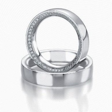 Обручальные кольца Ок1-006 | Ок1-006-D4759 - Ювелирный салон Dolce Vita