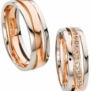 Обручальные кольца 206/1 | 206/2-C4820 - Ювелирный салон Carat Plus