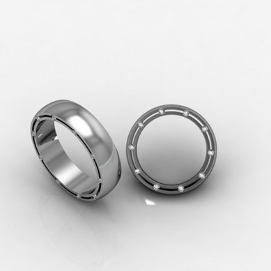 Обручальные кольца 204/1 | 204/2-C4822 - Ювелирный салон Carat Plus