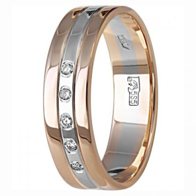 Обручальное кольцо 040-150-M4854 - Ювелирный салон MAGAZIN-S.COM