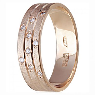 Обручальное кольцо 016-100-M4855 - Ювелирный салон MAGAZIN-S.COM