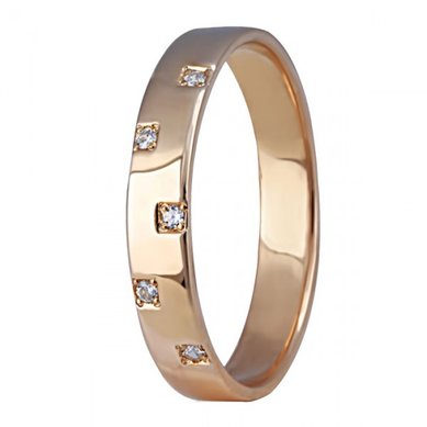 Обручальное кольцо 034-100-M4857 - Ювелирный салон MAGAZIN-S.COM