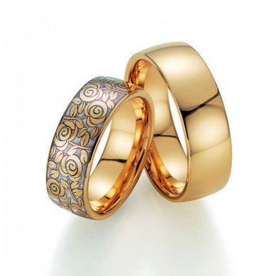 Обручальное кольцо FT-070-З5144 - Ювелирная студия в Санкт-Петербурге Золотой Дом