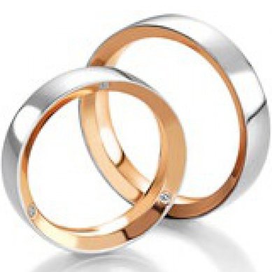 Обручальные кольца 323/1 | 323/2-C5231 - Ювелирный салон Carat Plus