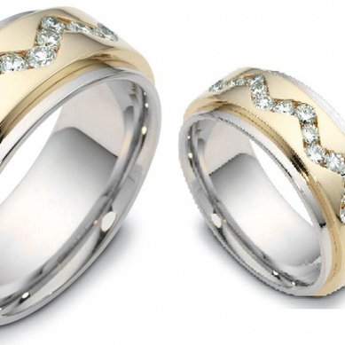 Обручальные кольца 185/1 | 185/2-C5234 - Ювелирный салон Carat Plus