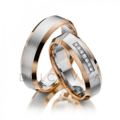 Обручальные кольца ОК1-181 | ОК1-181-D5874 - Ювелирный салон Dolce Vita