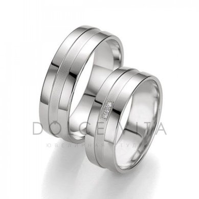 Обручальные кольца ОК1-056 | ОК1-056-D5875 - Ювелирный салон Dolce Vita