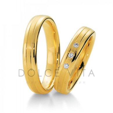 Обручальные кольца ок1-137 | ок1-137-D5900 - Ювелирный салон Dolce Vita