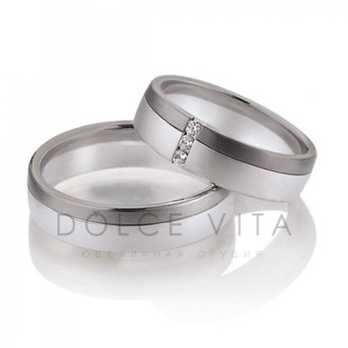 Обручальные кольца ок1-095 | ок1-095-D5904 - Ювелирный салон Dolce Vita