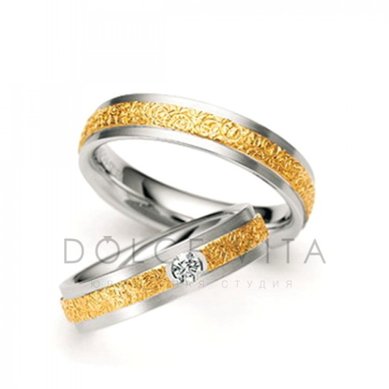 Обручальные кольца ок1-165 | ок1-165-D5905 - Ювелирный салон Dolce Vita