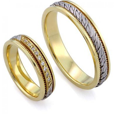 Обручальные кольца ОК3-33 | ОК3-33-D6121 - Ювелирный салон Dolce Vita