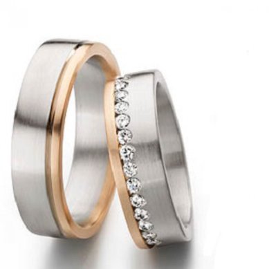 Обручальные кольца 201/1 | 201/2-C6512 - Ювелирный салон Carat Plus
