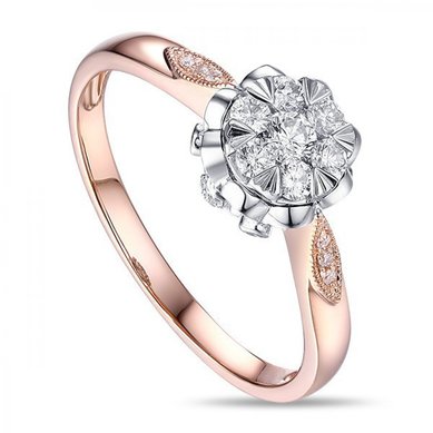 Помолвочное кольцо R2011-1851142AD-М7276 - Ювелирный бренд Московский ювелирный завод в Санкт-Петербурге...