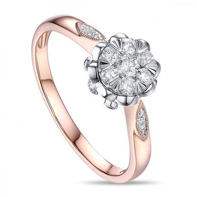 Помолвочное кольцо R2011-1851142AKD-М7277 - Ювелирный бренд Московский ювелирный завод в Санкт-Петербурге...