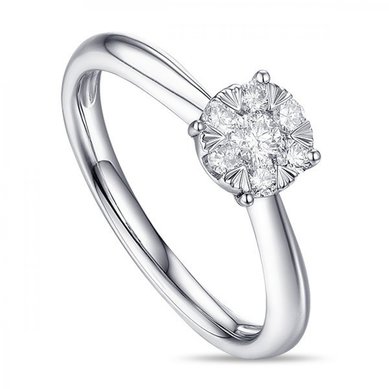 Помолвочное кольцо R2011-1851352AD-М7279 - Ювелирный бренд Московский ювелирный завод в Санкт-Петербурге...