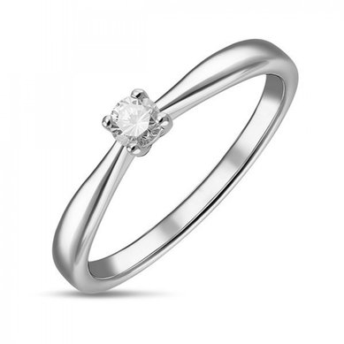 Помолвочное кольцо R01-SOL60-010-G2-М7283 - Ювелирный бренд Московский ювелирный завод в Санкт-Петербурге...