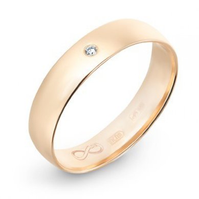 Обручальное кольцо R01-WED-00001-М7287 - Ювелирный бренд Московский ювелирный завод в Санкт-Петербурге...