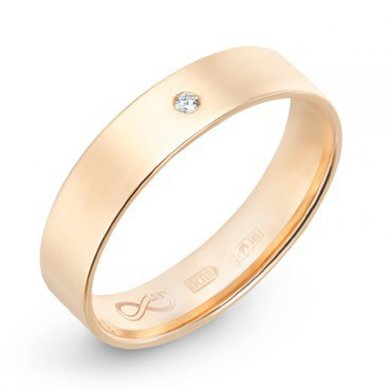 Обручальное кольцо R01-WED-00002-М7288 - Ювелирный бренд Московский ювелирный завод в Санкт-Петербурге...