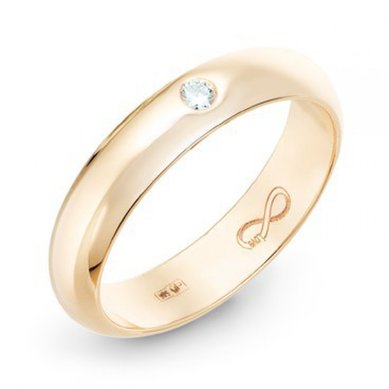 Обручальное кольцо R01-WED-00015-М7293 - Ювелирный бренд Московский ювелирный завод в Санкт-Петербурге...