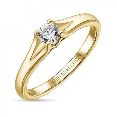 Помолвочное кольцо R01-SL06-020-G2-М7380 - Ювелирный бренд Московский ювелирный завод в Санкт-Петербурге...