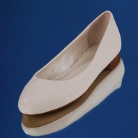 Свадебные балетки П1045 на низком каблуке