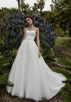 Свадебное платье Nathair-O34979. А-силуэт, длинное со шлейфом.