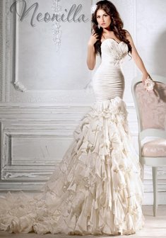 Свадебное платье Барбара-A35714. Силуэт Русалка (Рыбка), длинное со шлейфом.